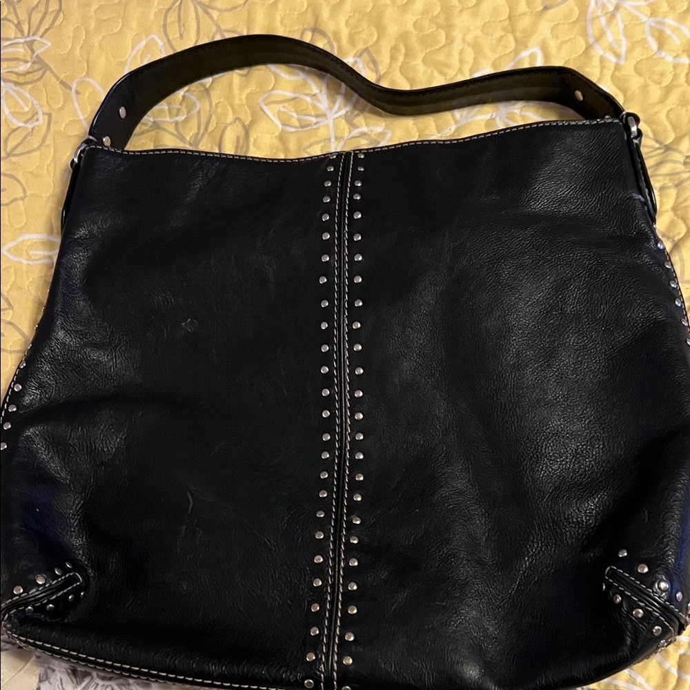 Michael Kors Black Studded Shoulder Bag